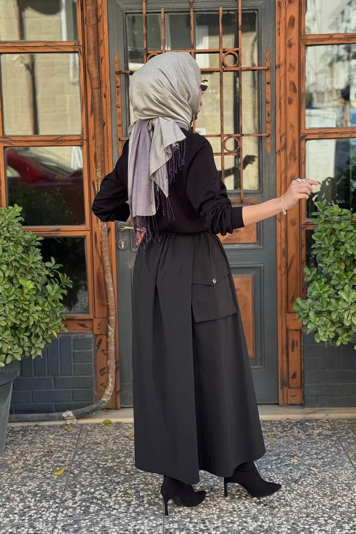 OMELYA Elbise 26KZ1075 Siyah