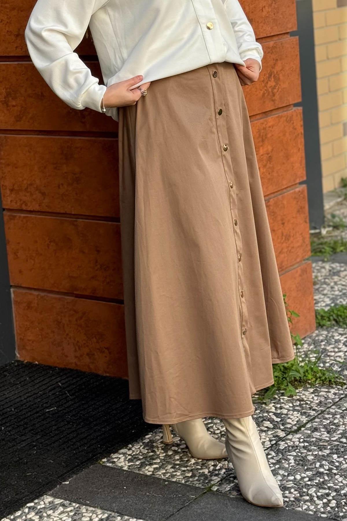 OMELYA Etek 26KZ1041 Camel