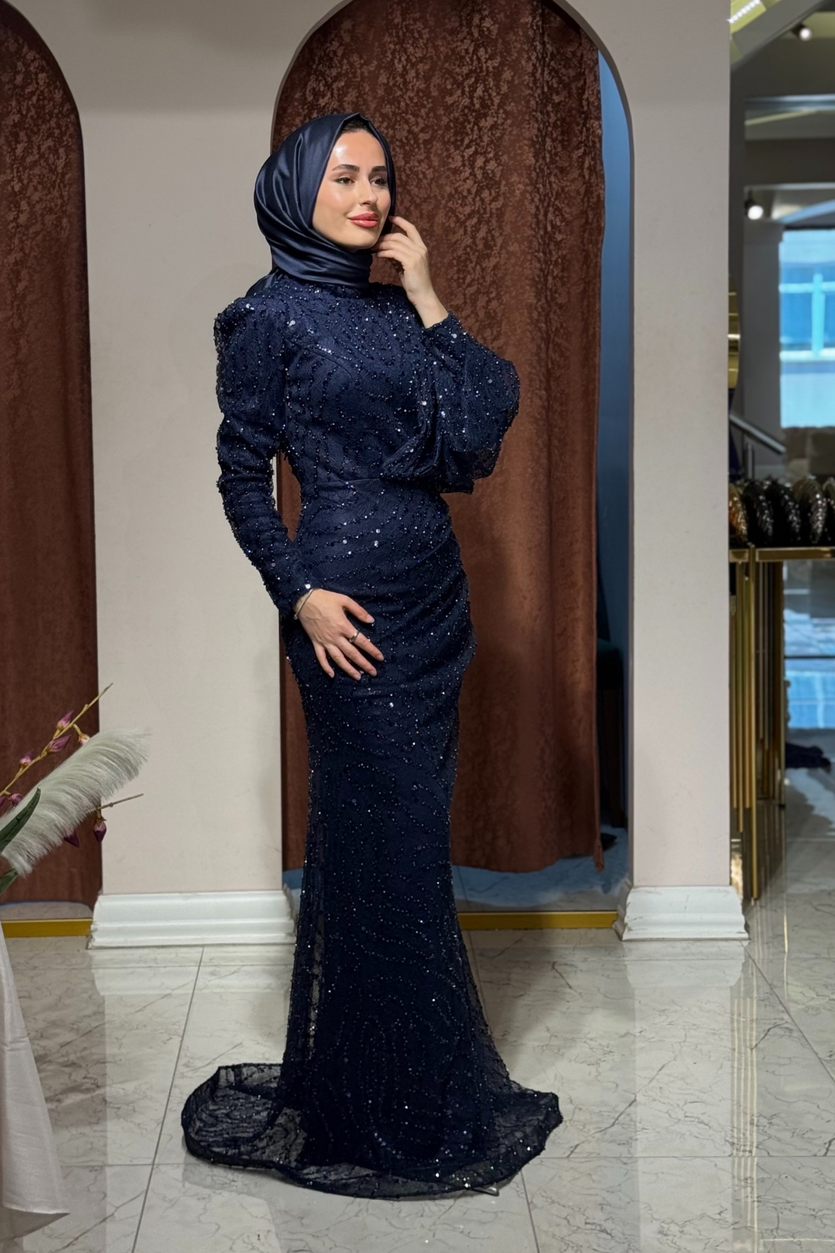 PEÇEM Studio Abiye 206A Lacivert