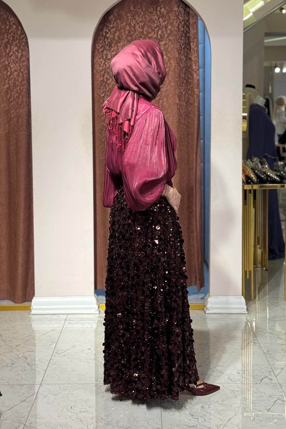 PEÇEM Studio Etekli Takım 156 Bordo