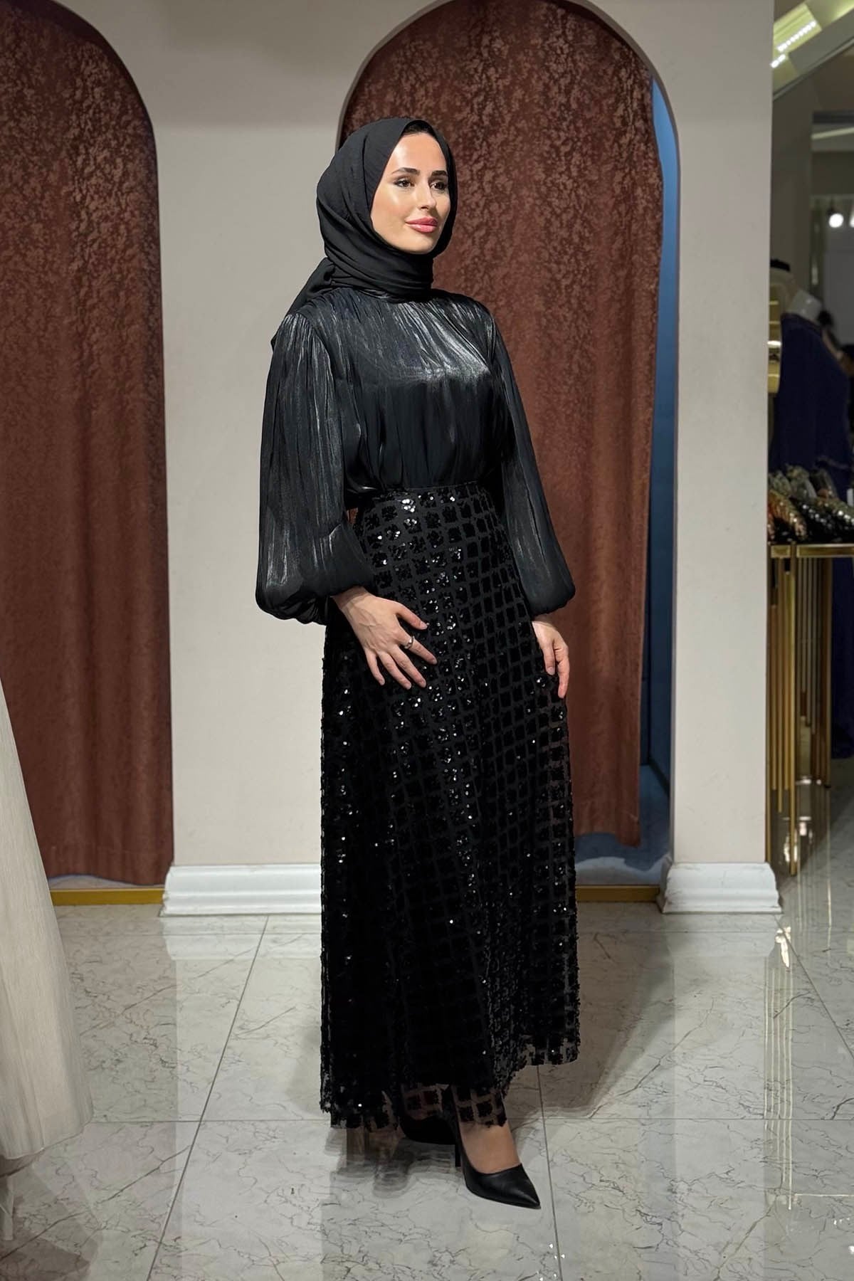 PEÇEM Studio Etekli Takım 156 Siyah