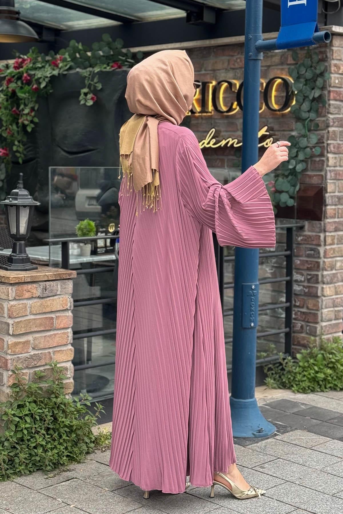 PIEEF Abaya 2415 Gül Kurusu