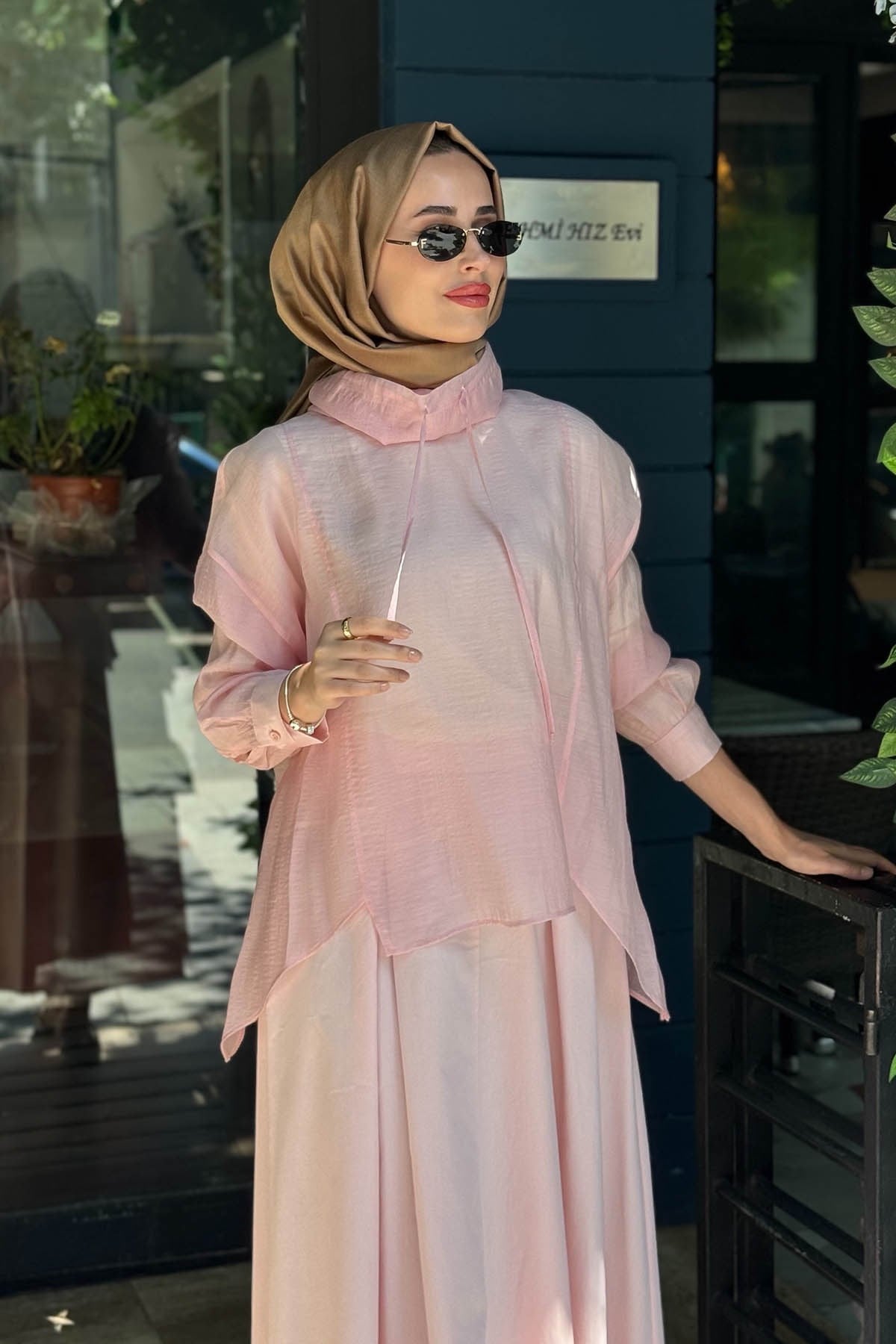 QOOQ Berry Bluz 26SS245 Pudra