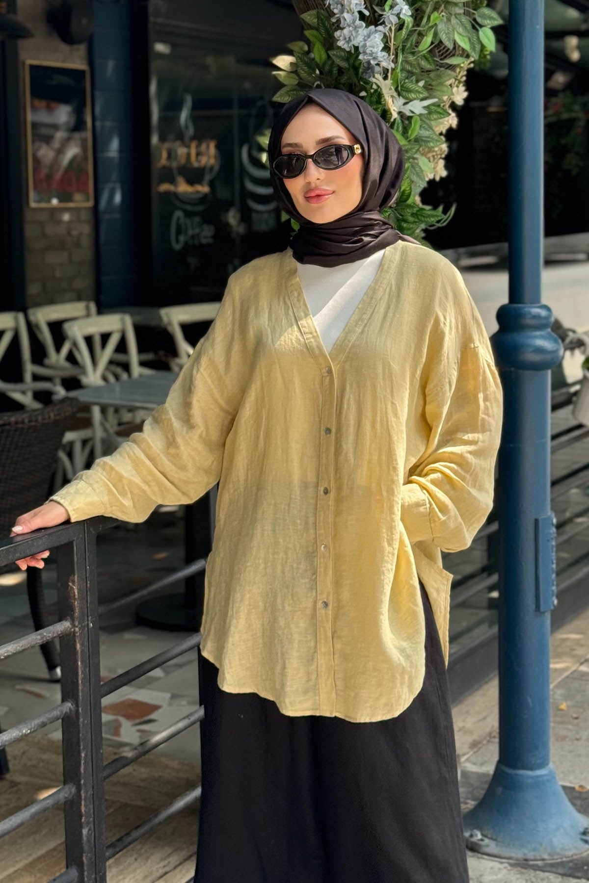 QOOQ Elba Gömlek 26SS240 Bej