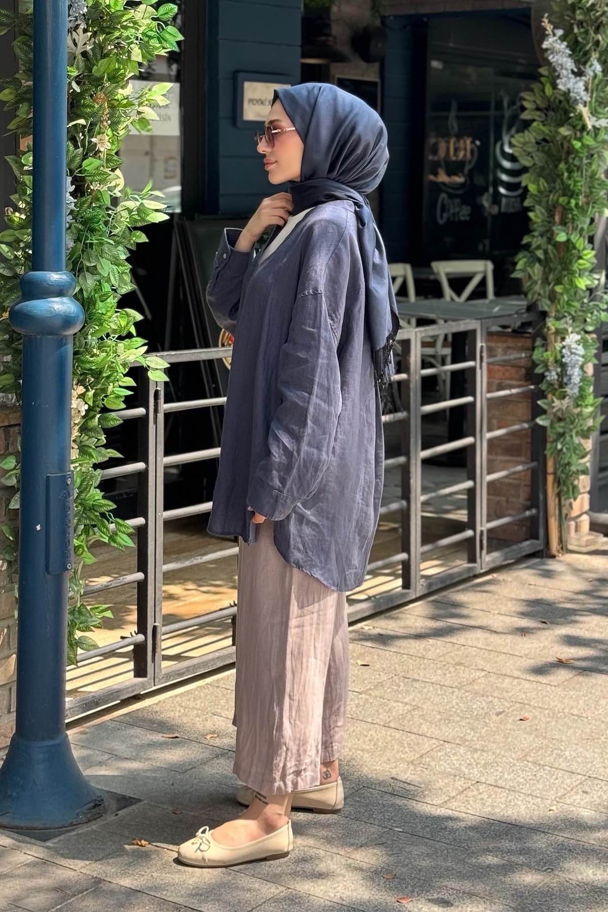 QOOQ Elba Gömlek 26SS240 Lacivert