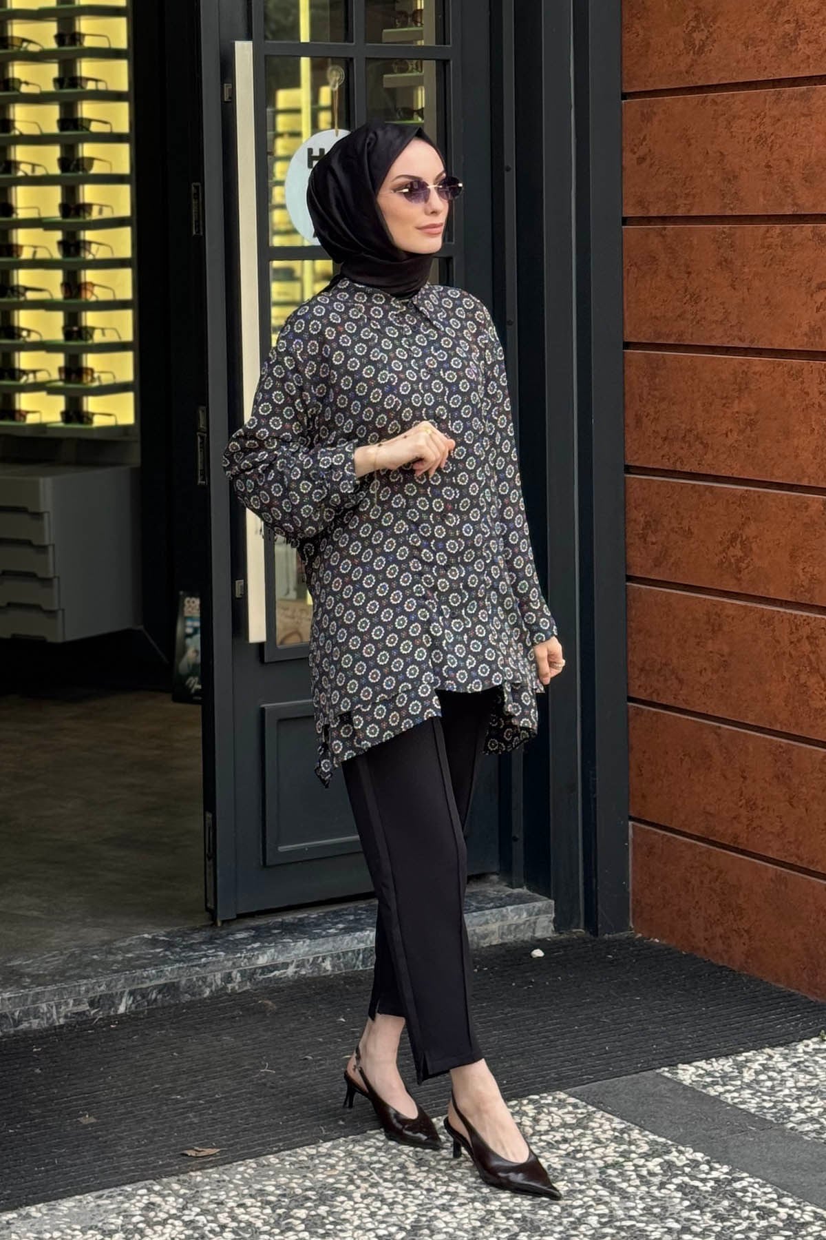 QOOQ Gömlek 27FW202 Desenli