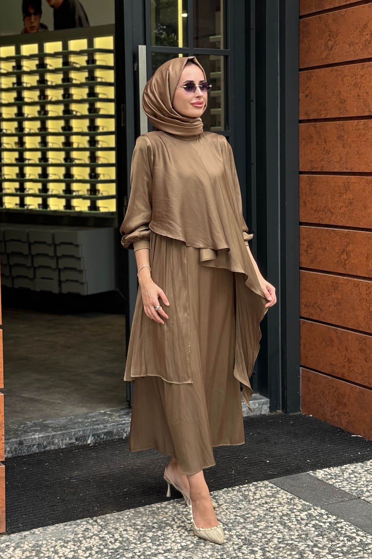 QOOQ Heavy Etekli Takım 27FW217 Oliv