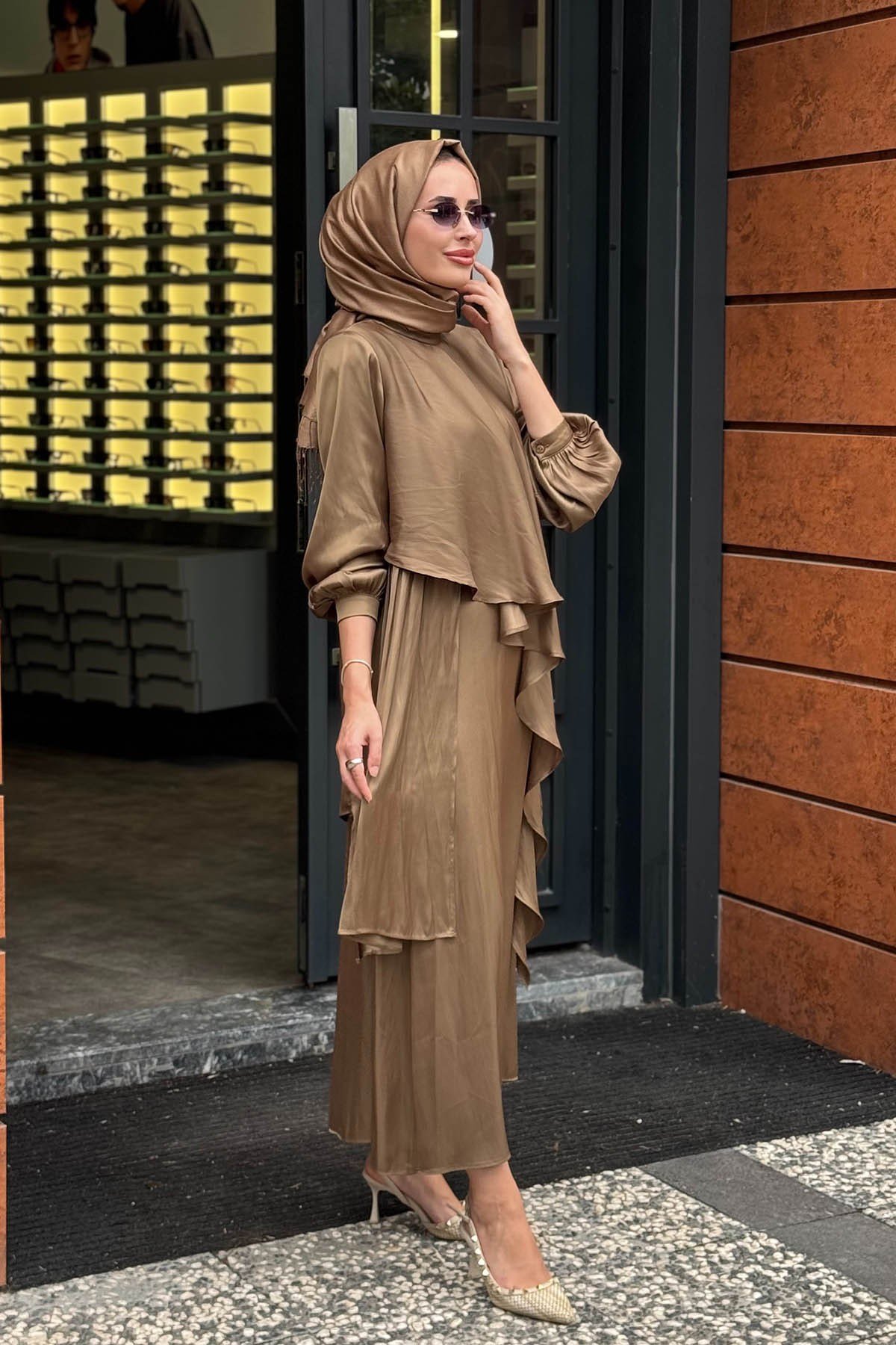 QOOQ Heavy Etekli Takım 27FW217 Oliv