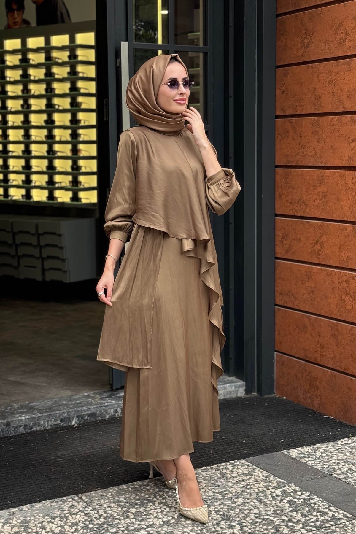 QOOQ Heavy Etekli Takım 27FW217 Oliv