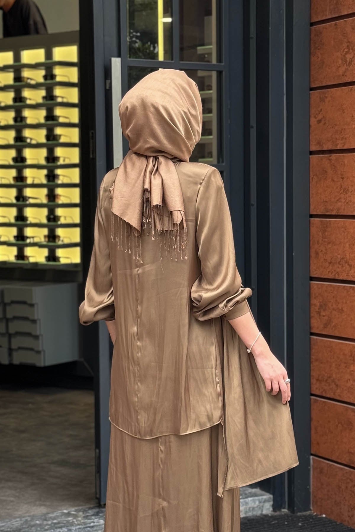 QOOQ Heavy Etekli Takım 27FW217 Oliv