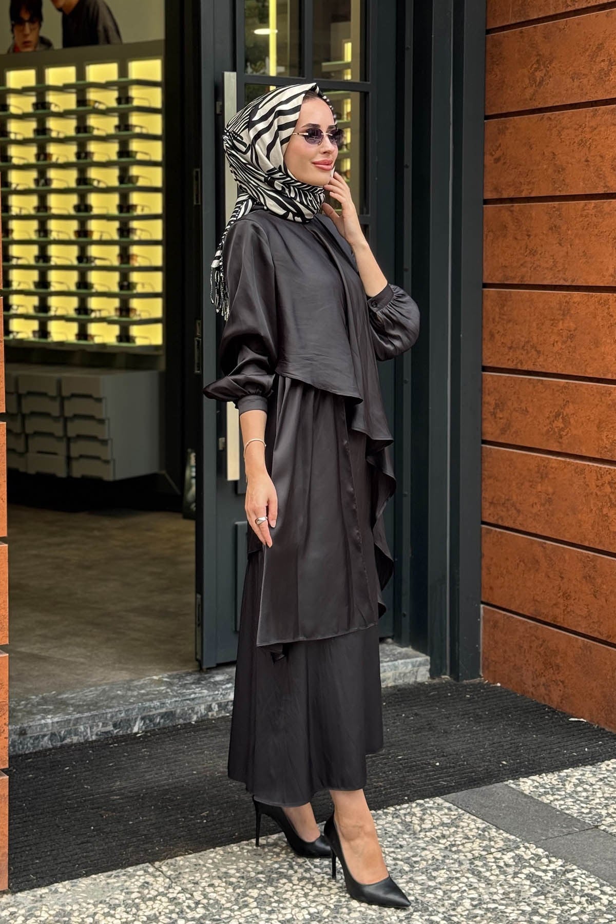 QOOQ Heavy Etekli Takım 27FW217 Siyah