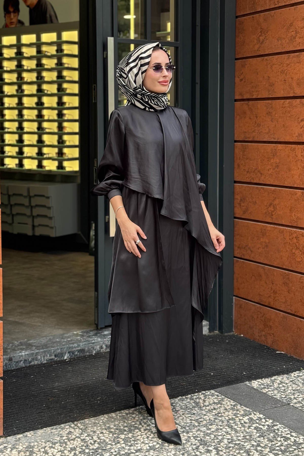 QOOQ Heavy Etekli Takım 27FW217 Siyah
