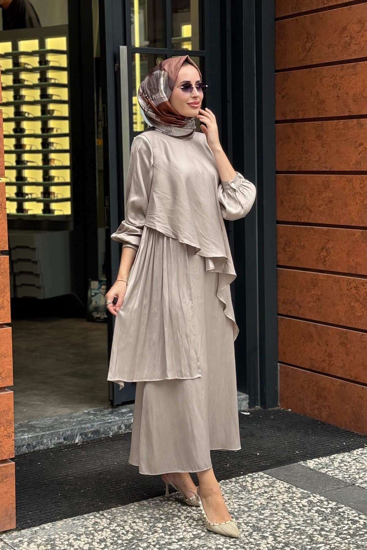 QOOQ Heavy Etekli Takım 27FW217 Taş