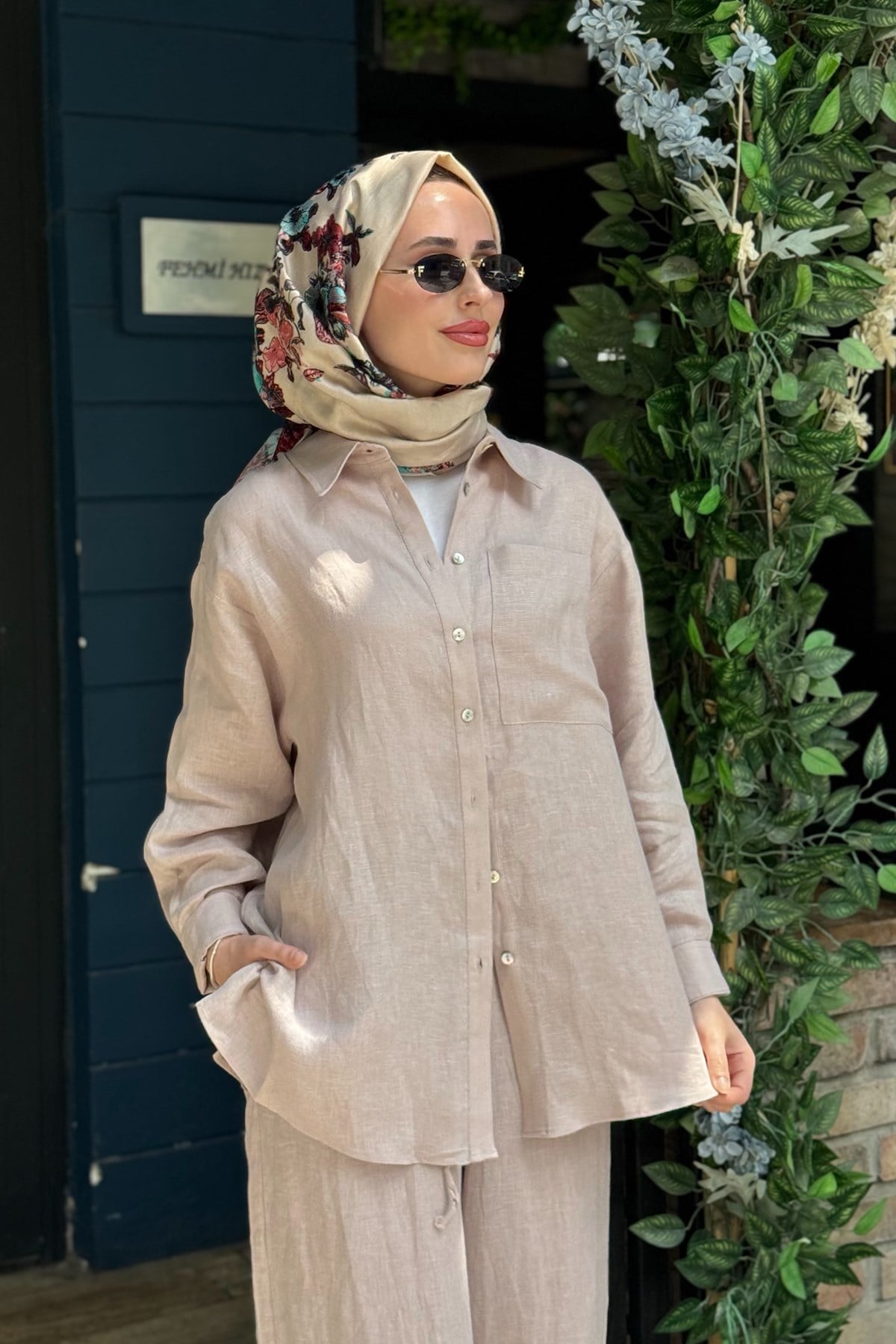 QOOQ Lidya Gömlek 26SS228 Bej