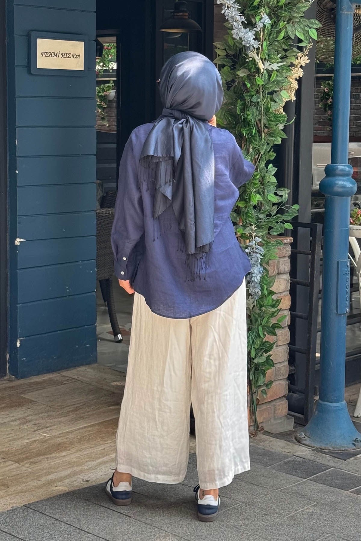 QOOQ Lidya Gömlek 26SS228 Lacivert