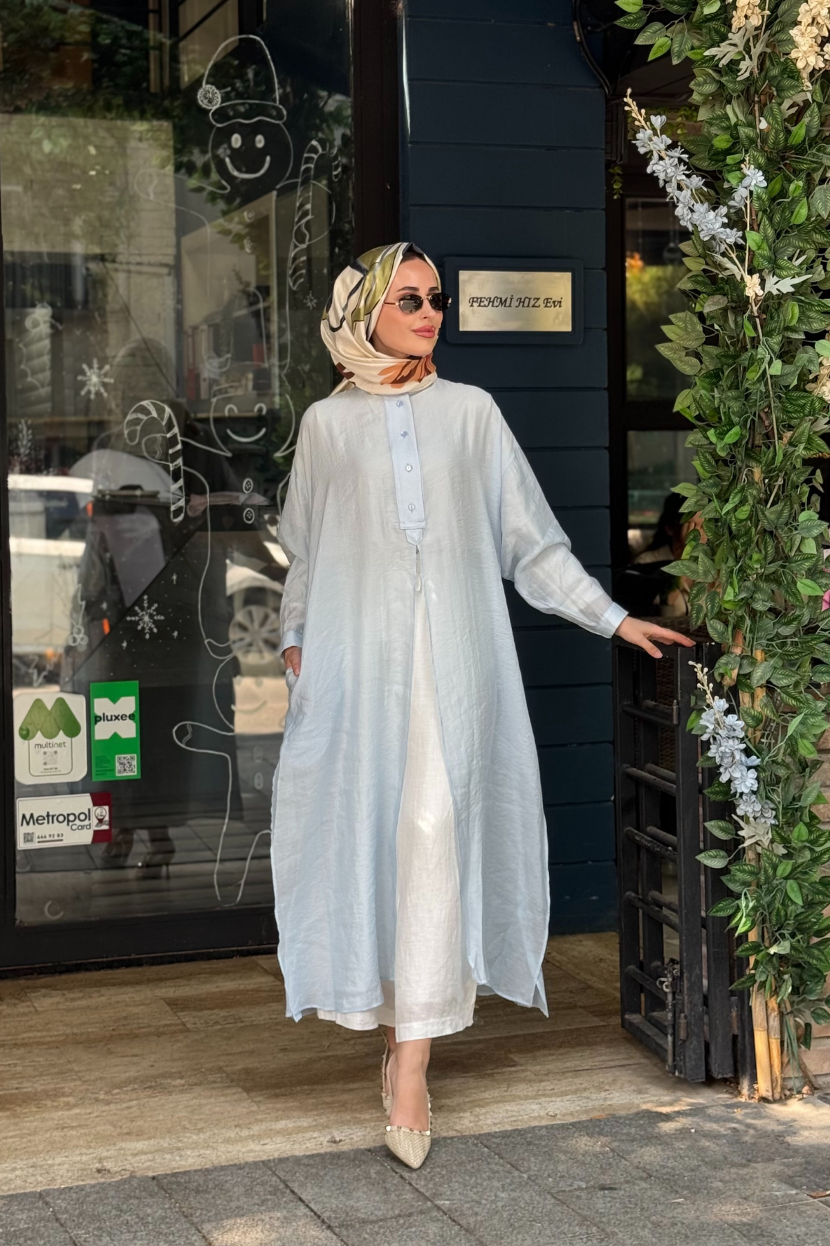 QOOQ Lina Tunik 26SS243 Bebe Mavisi
