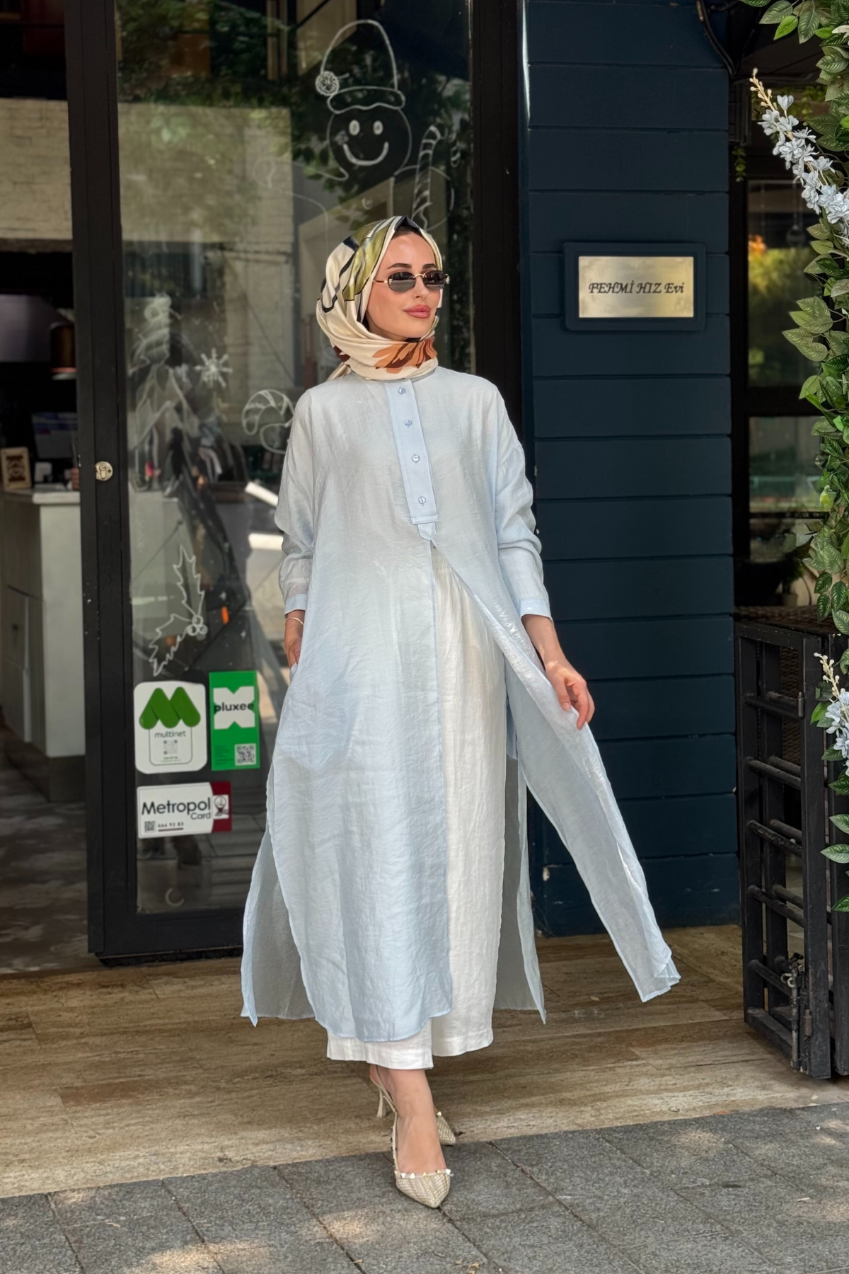 QOOQ Lina Tunik 26SS243 Bebe Mavisi