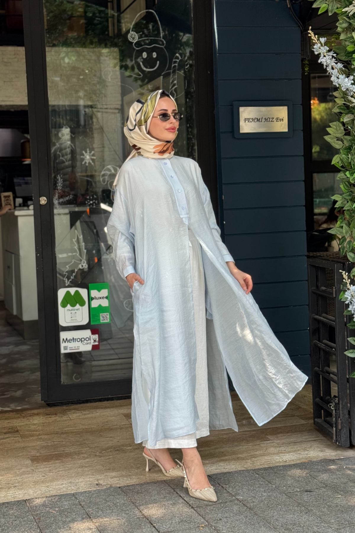 QOOQ Lina Tunik 26SS243 Bebe Mavisi