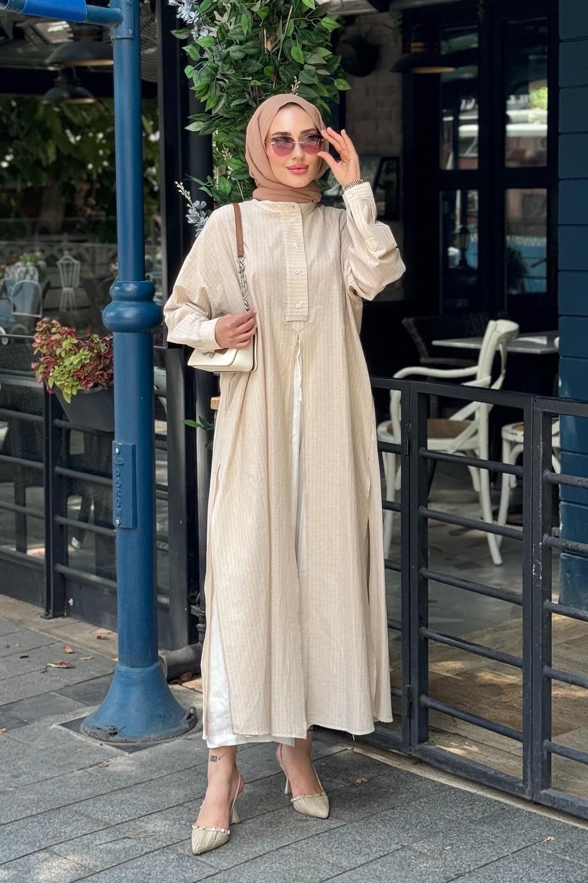 QOOQ Lina Tunik 26SS243 Bej
