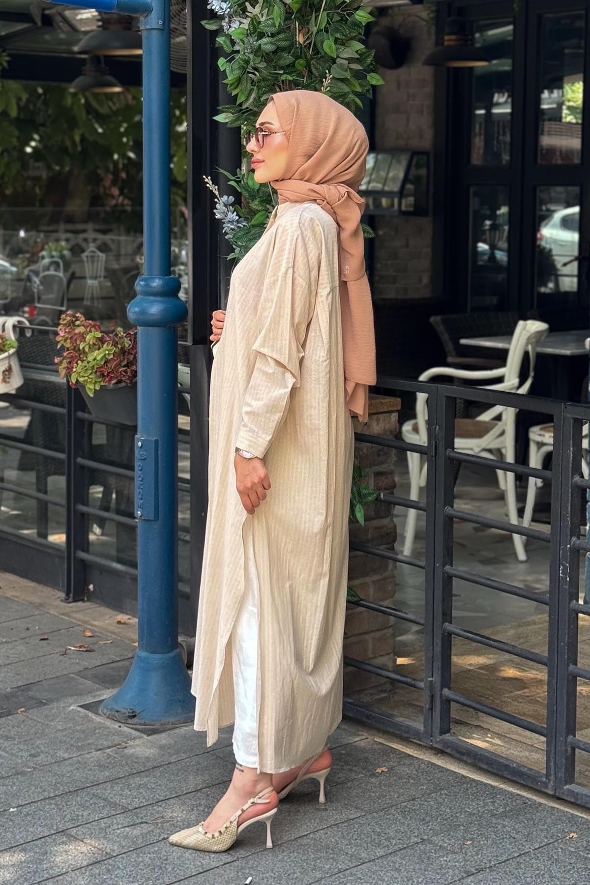 QOOQ Lina Tunik 26SS243 Bej