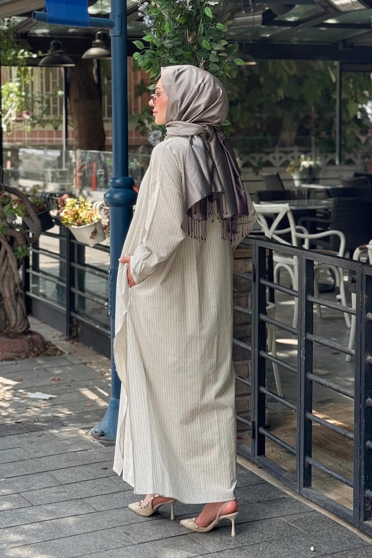 QOOQ Lina Tunik 26SS243 Gri