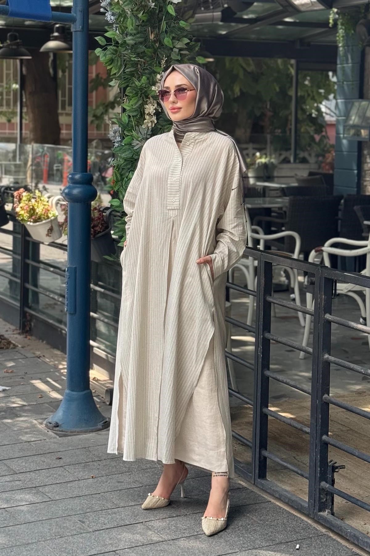 QOOQ Lina Tunik 26SS243 Gri