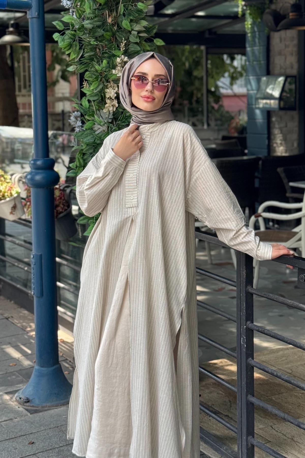 QOOQ Lina Tunik 26SS243 Gri