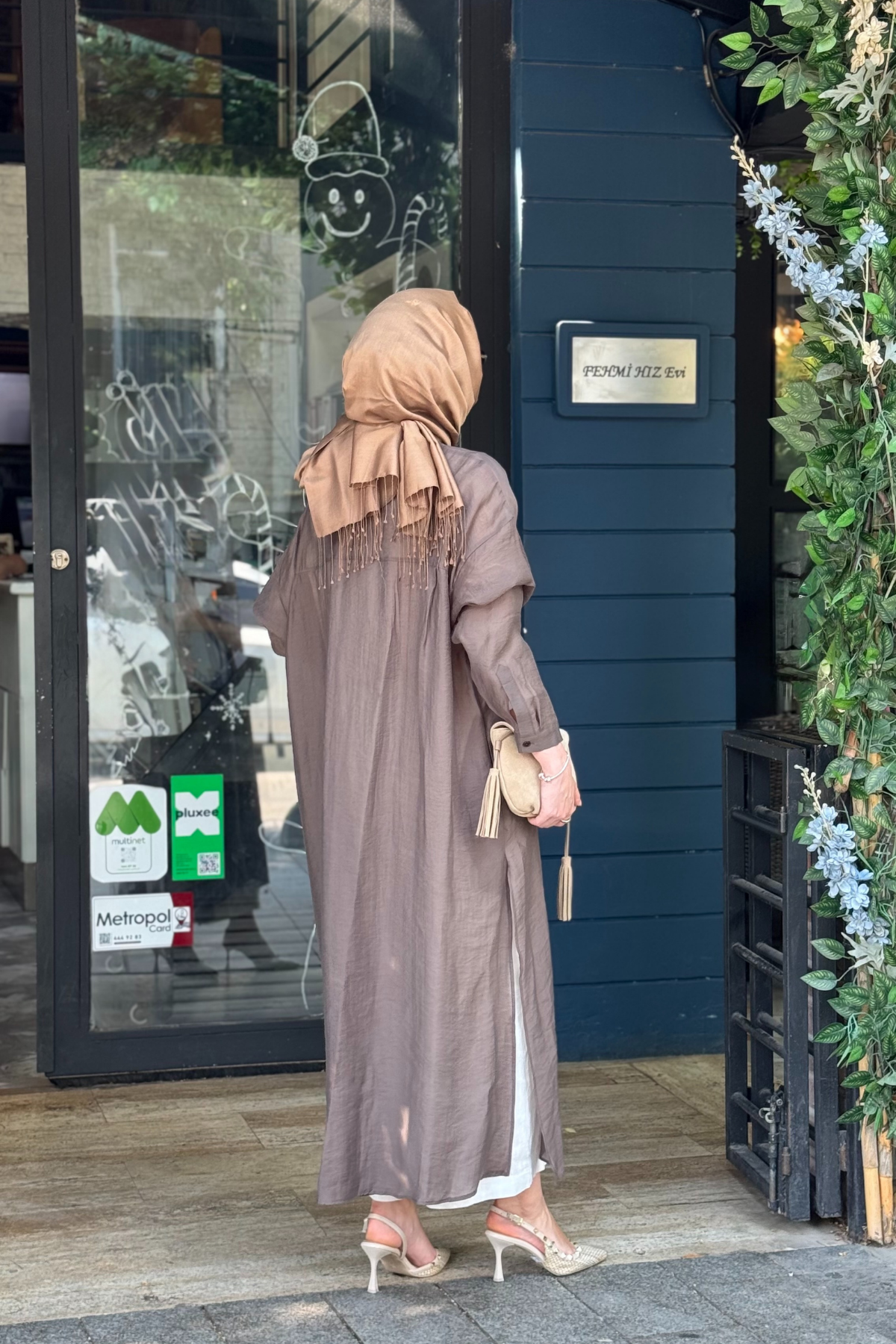 QOOQ Lina Tunik 26SS243 Kahve