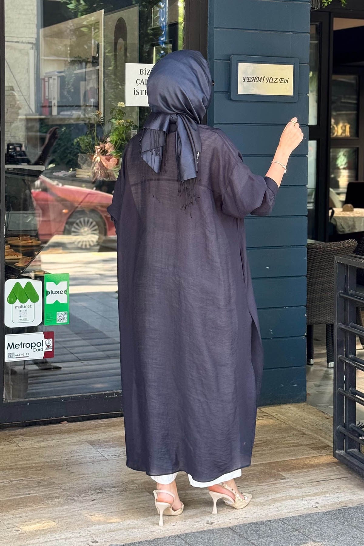 QOOQ Lina Tunik 26SS243 Lacivert
