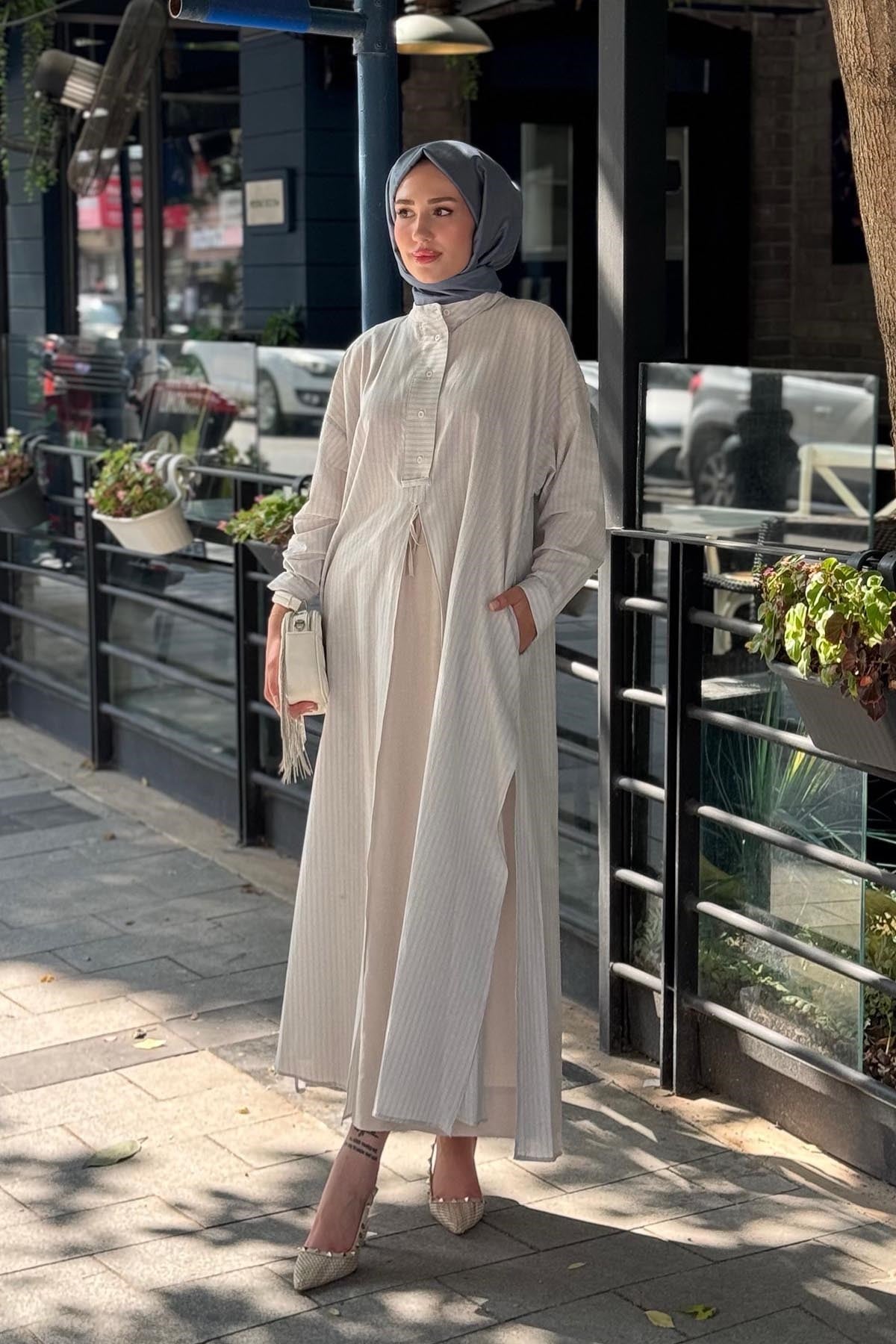 QOOQ Lina Tunik 26SS243 Mavi