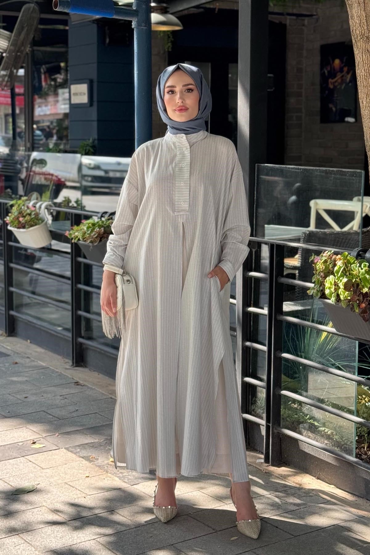 QOOQ Lina Tunik 26SS243 Mavi