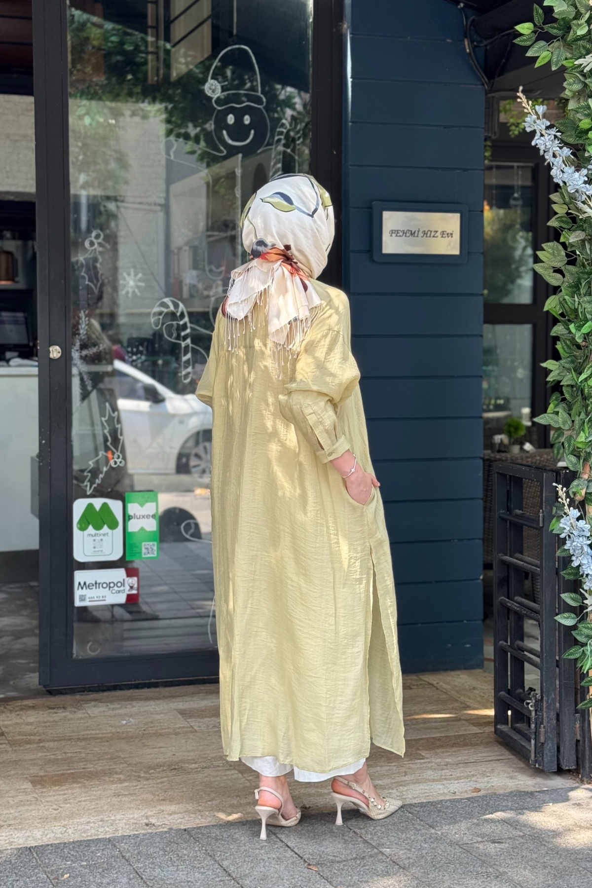 QOOQ Lina Tunik 26SS243 Yağ Yeşili