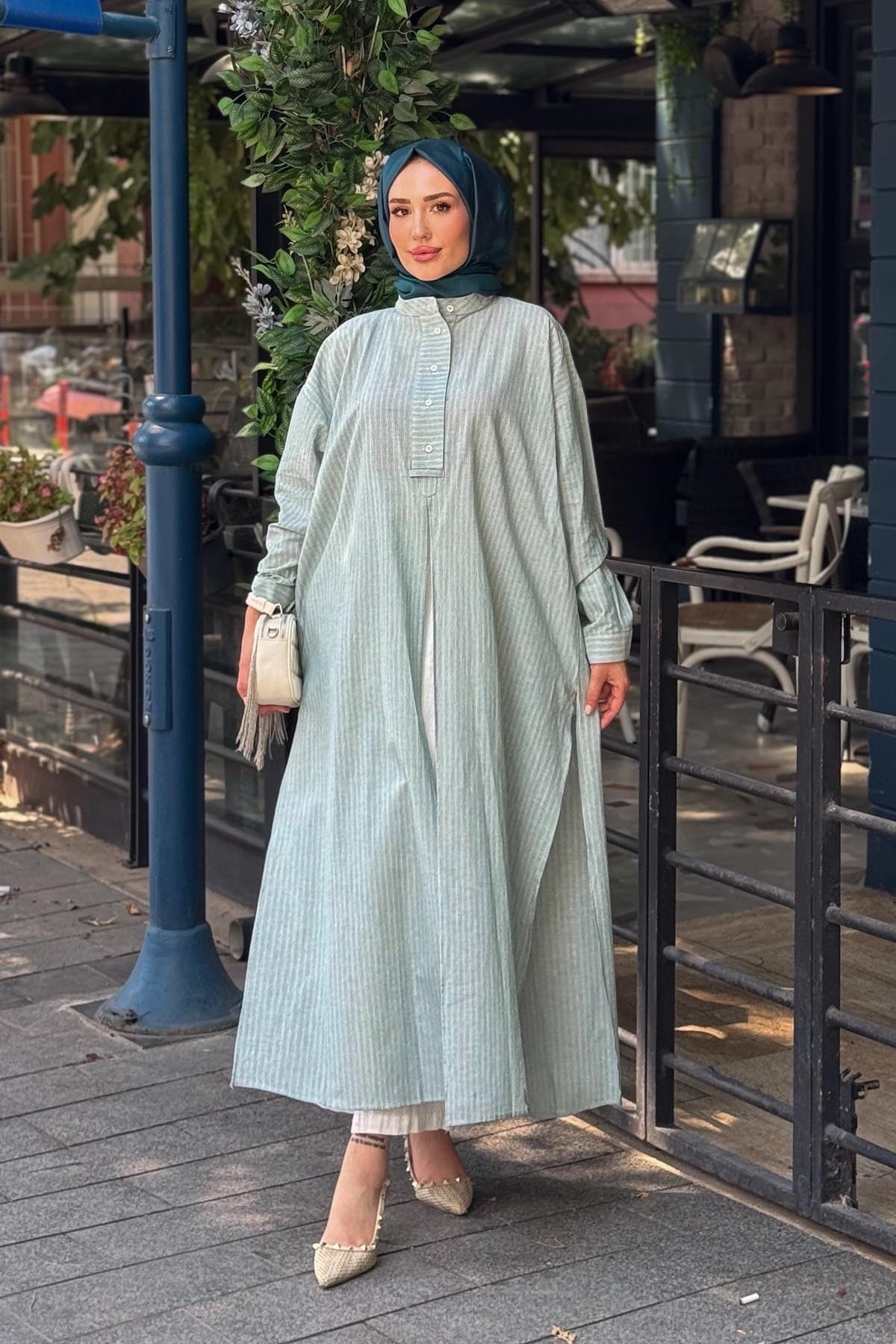 QOOQ Lina Tunik 26SS243 Yeşil