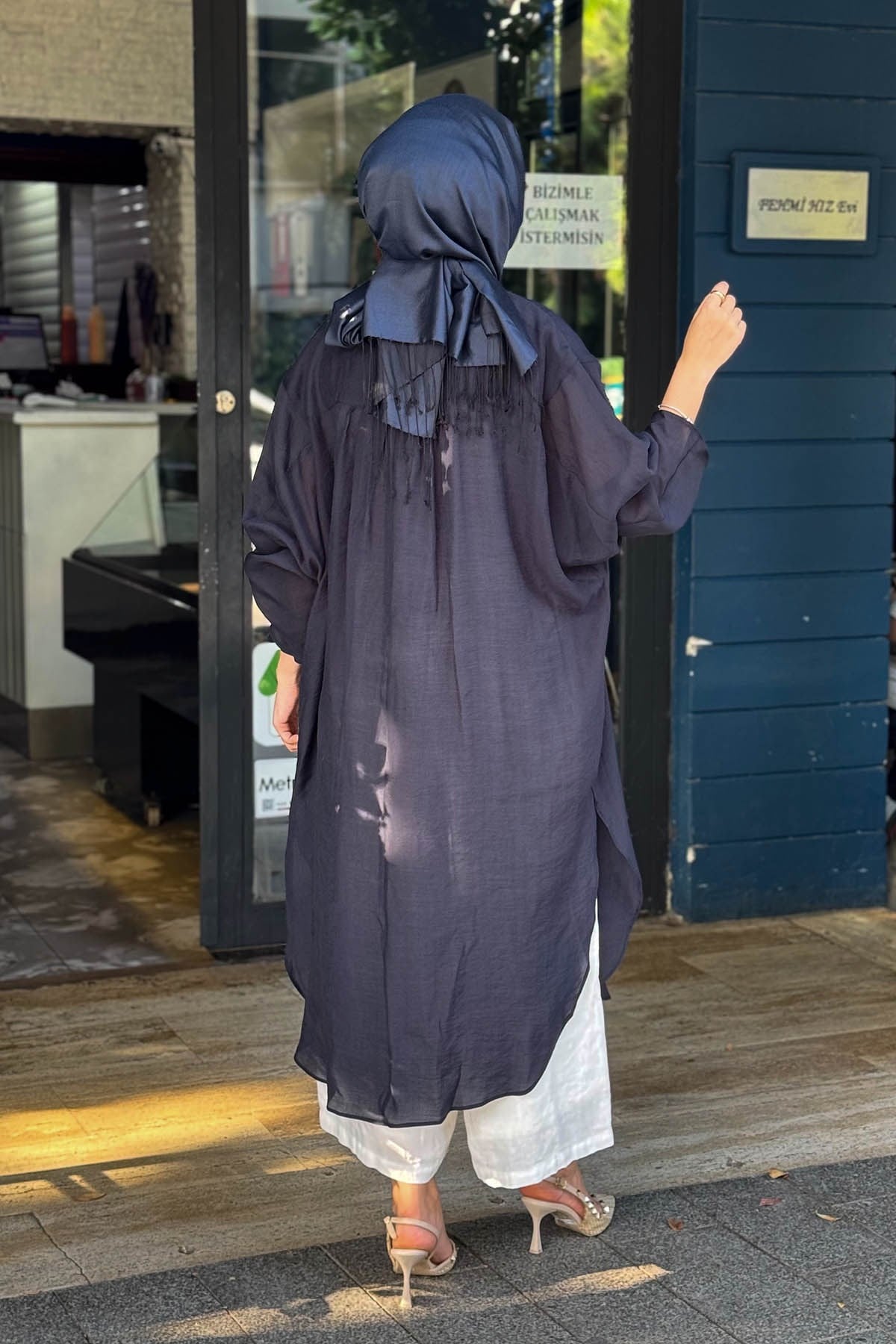 QOOQ Minerva Tunik 26SS237 Lacivert