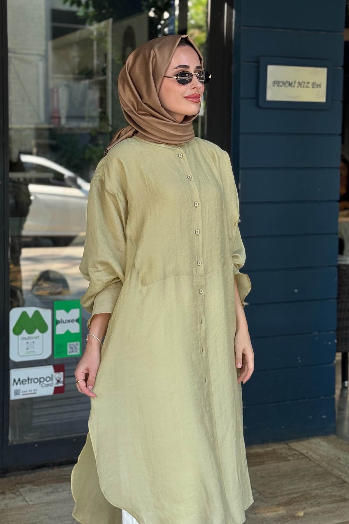 QOOQ Minerva Tunik 26SS237 Limon Sarısı