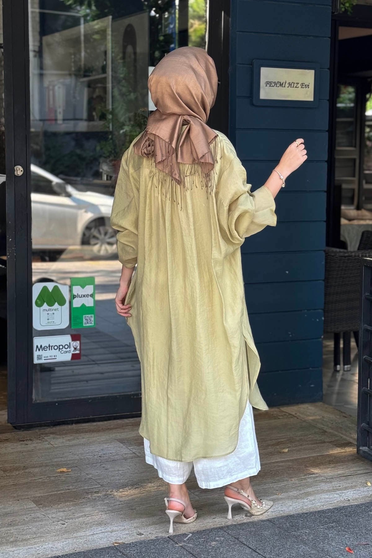 QOOQ Minerva Tunik 26SS237 Limon Sarısı