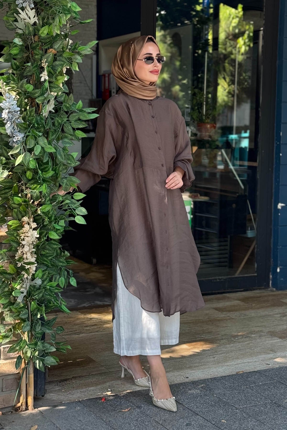 QOOQ Minerva Tunik 26SS237 Vizon