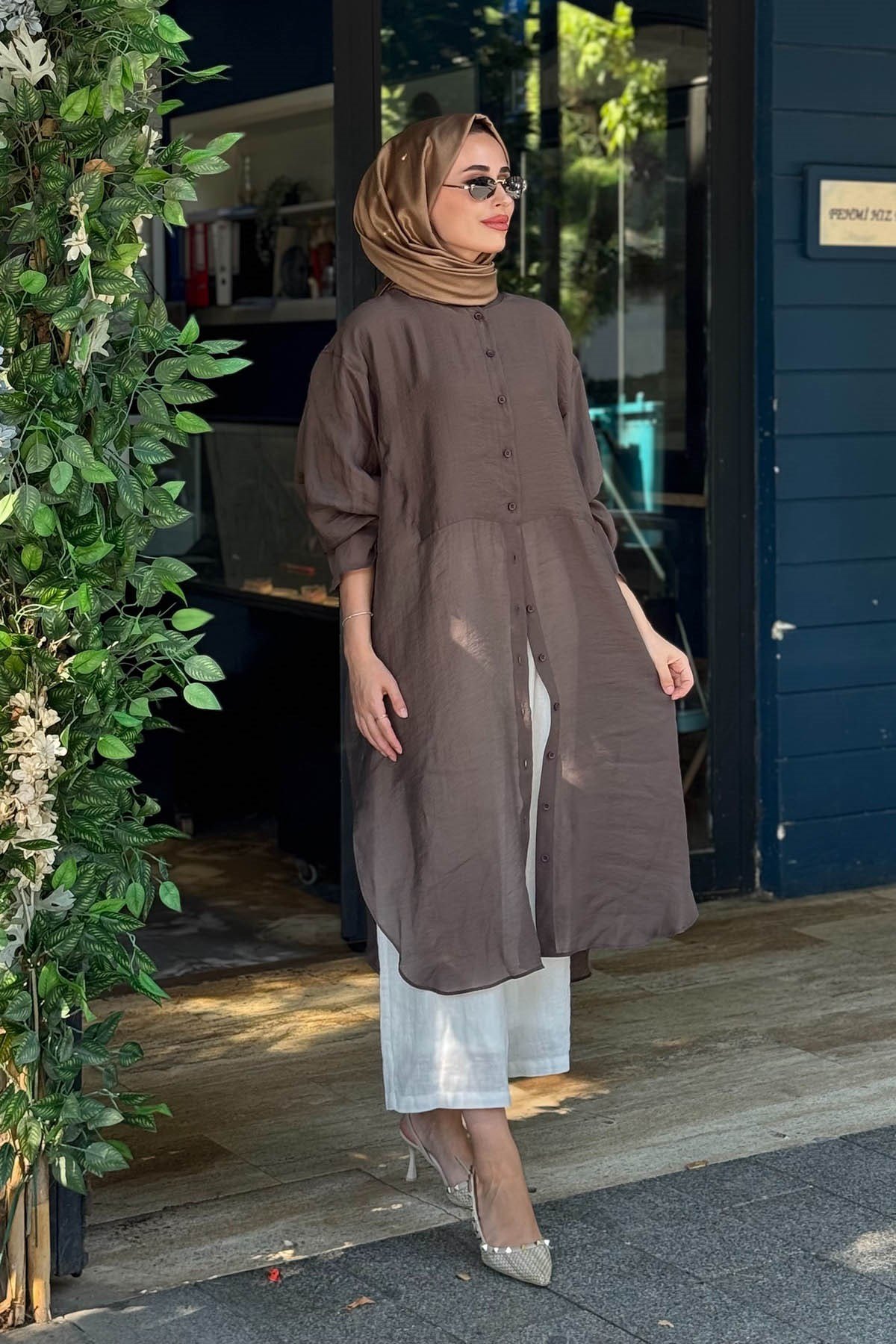 QOOQ Minerva Tunik 26SS237 Vizon