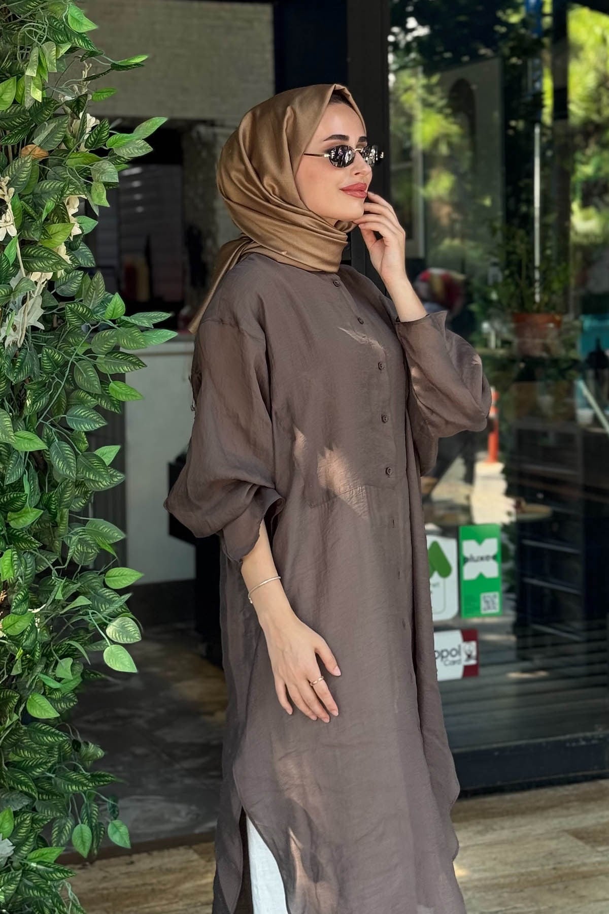 QOOQ Minerva Tunik 26SS237 Vizon