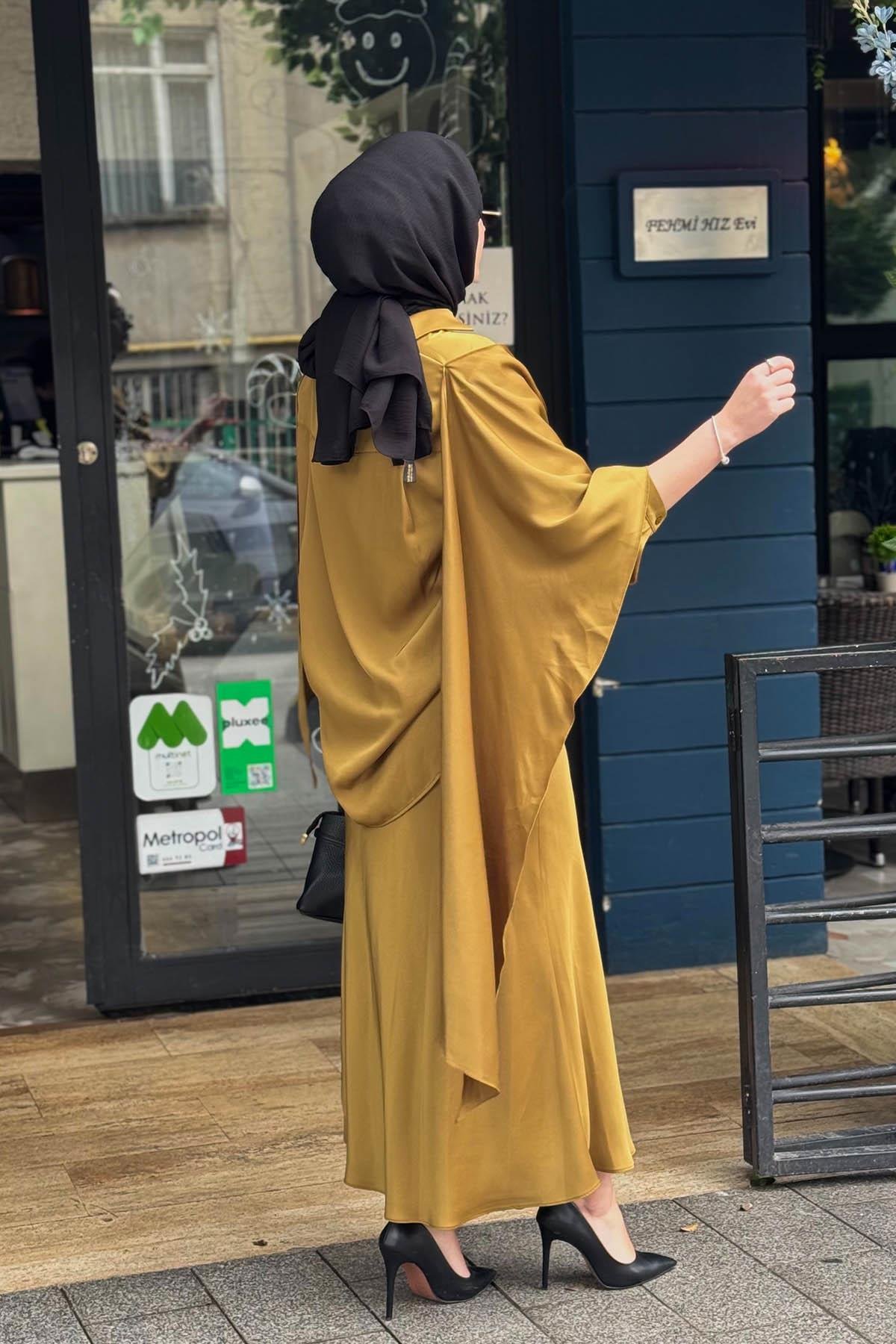 QOOQ Noya Etekli Takım 26SS218T Yağ Yeşili