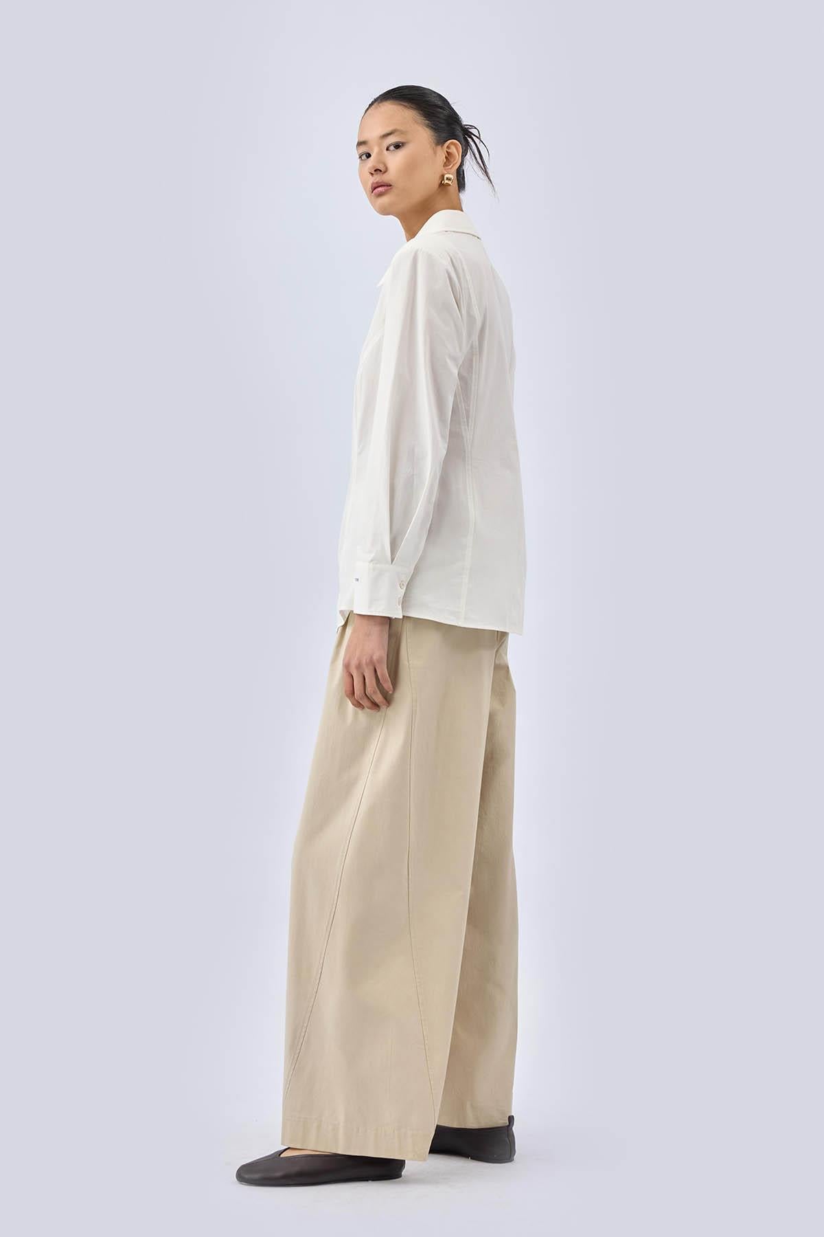 QOOQ Pantolon 26SS308 Krem