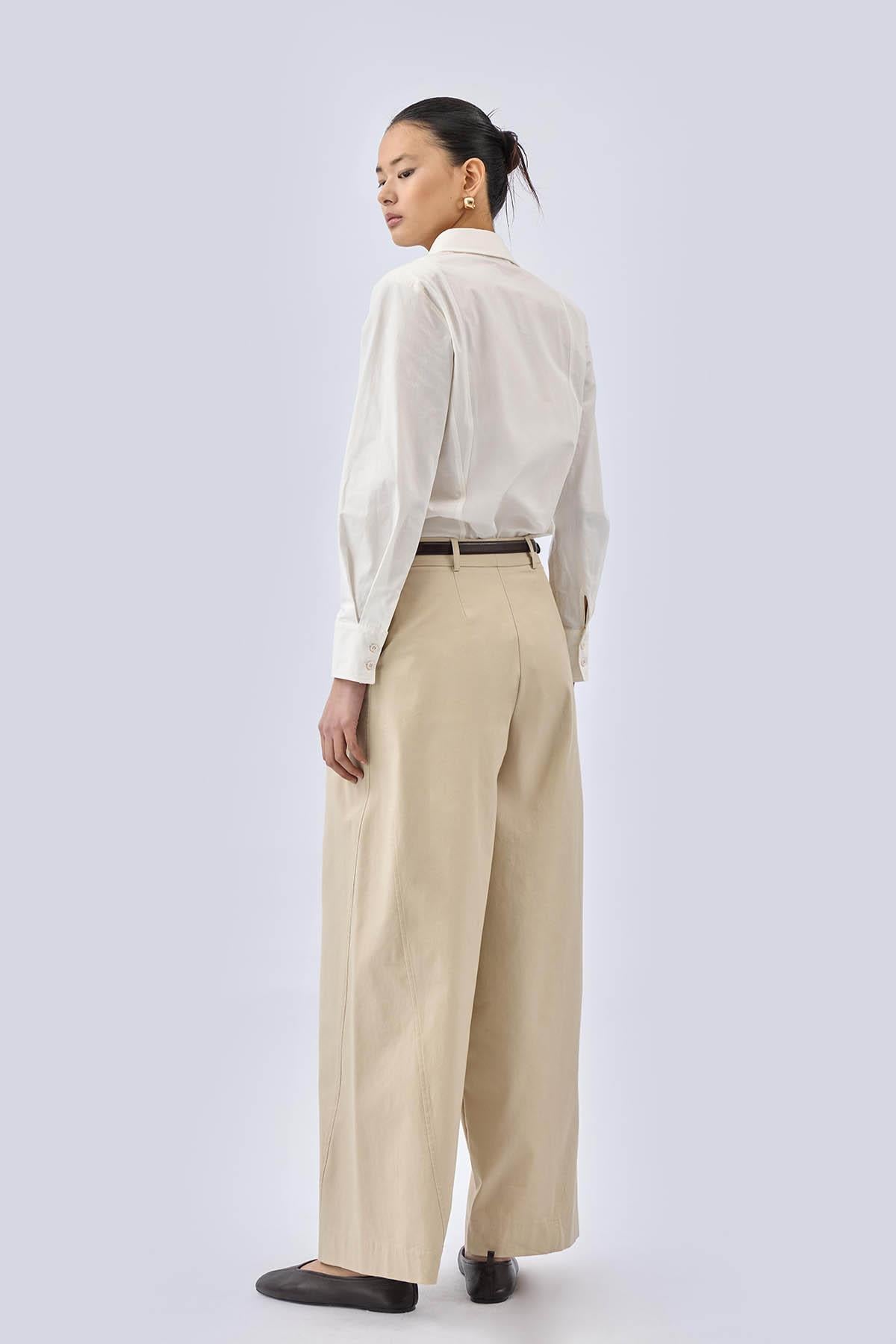 QOOQ Pantolon 26SS308 Krem