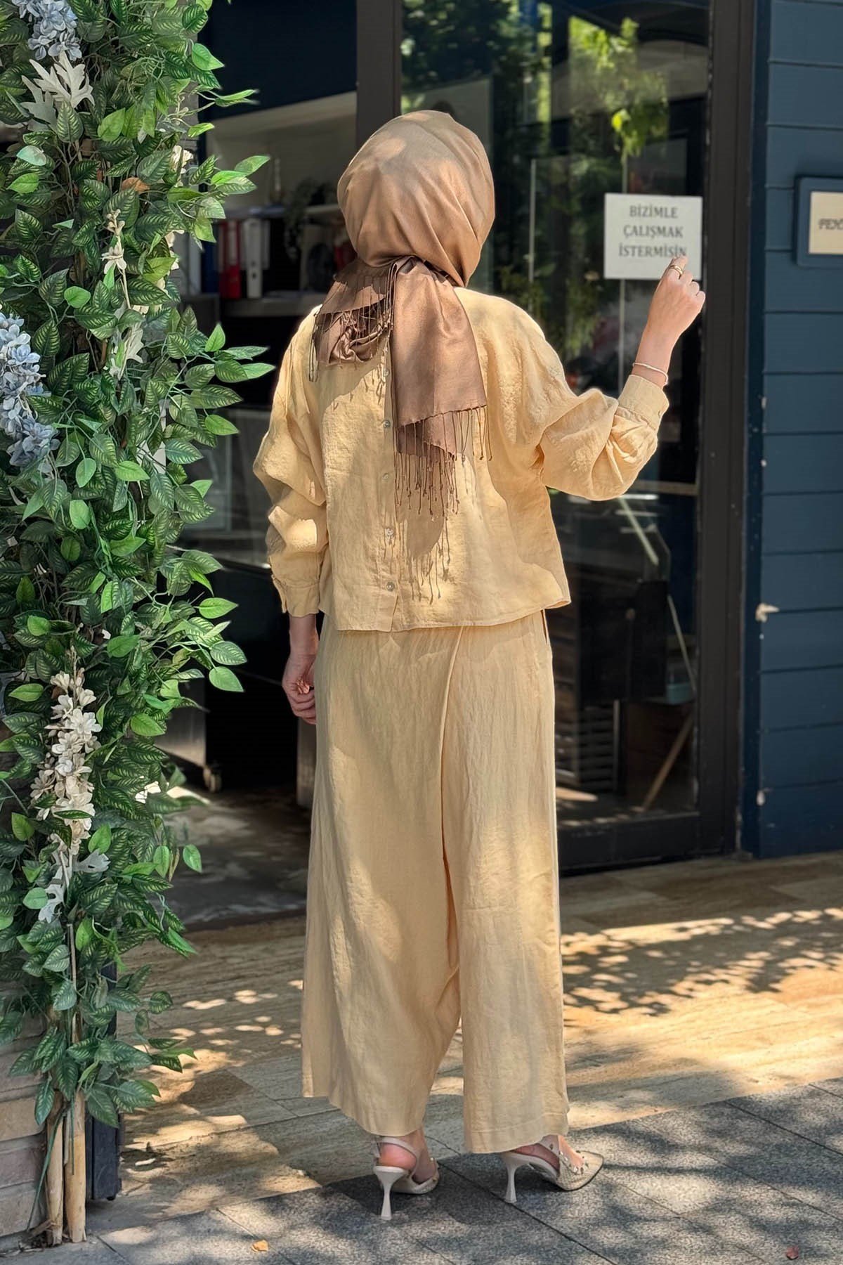 QOOQ Pantolonlu Takım 26SS223T Taş