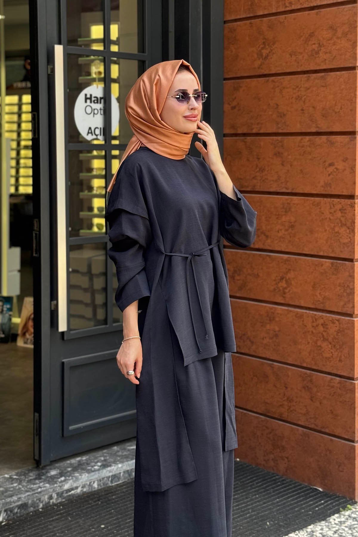 QOOQ Pantolonlu Takım 27FW208T İndigo