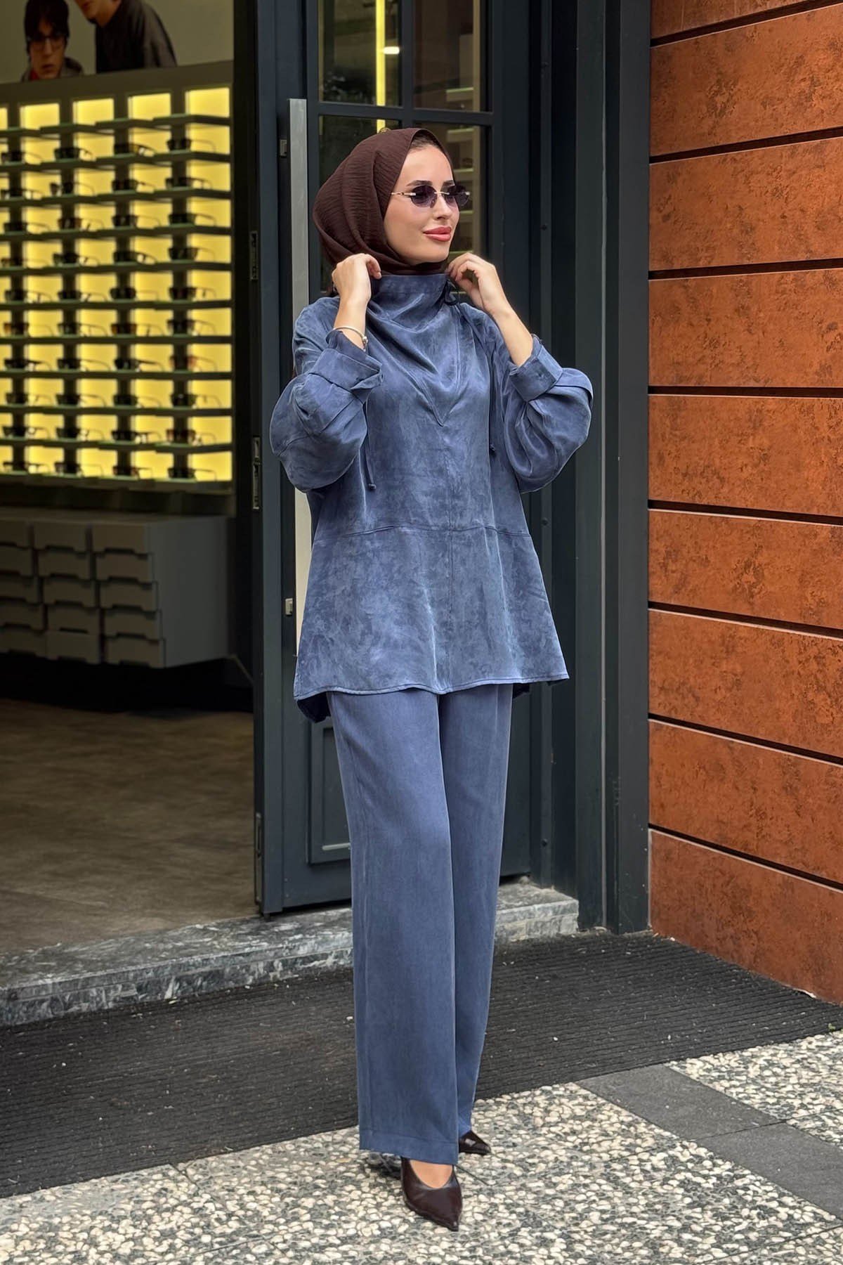 QOOQ Pantolonlu Takım 27FW227T İndigo