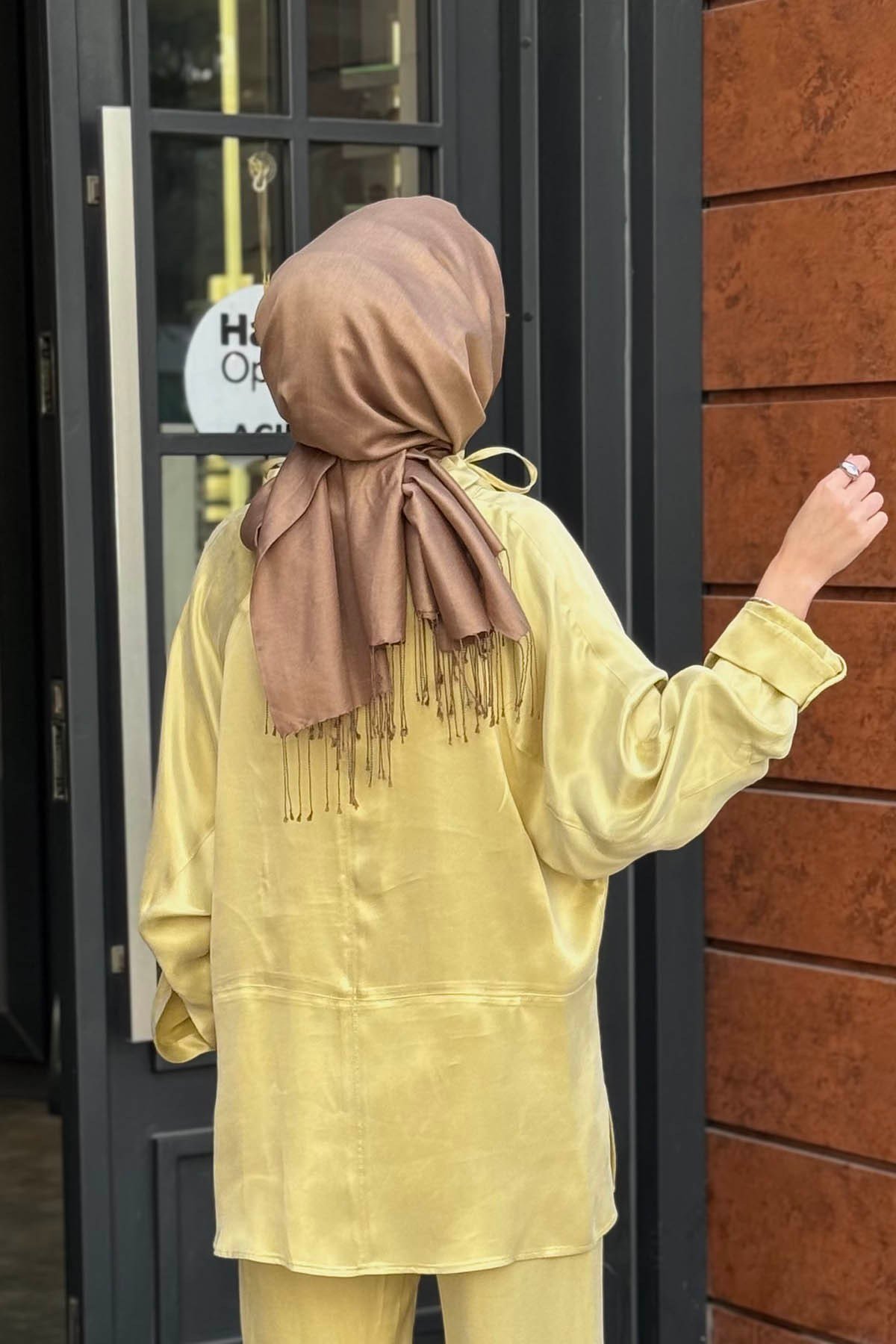 QOOQ Pantolonlu Takım 27FW227T Sarı