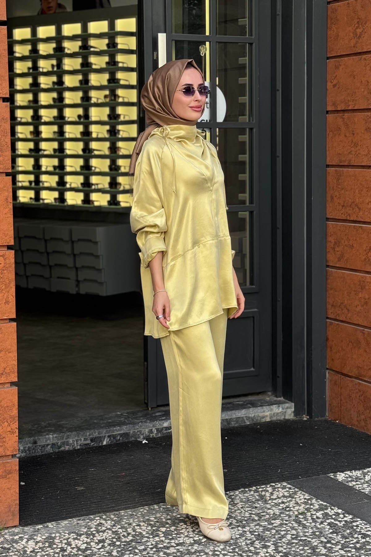 QOOQ Pantolonlu Takım 27FW227T Sarı
