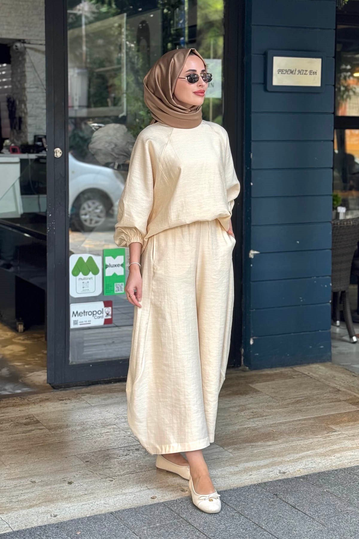 QOOQ Sasha Pantolonlu Takım 26SS250 Limon