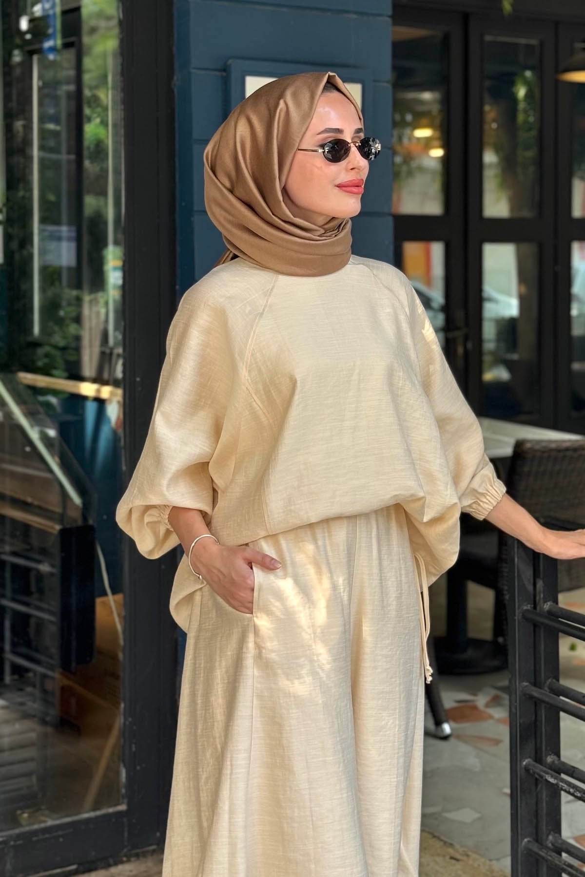 QOOQ Sasha Pantolonlu Takım 26SS250 Limon