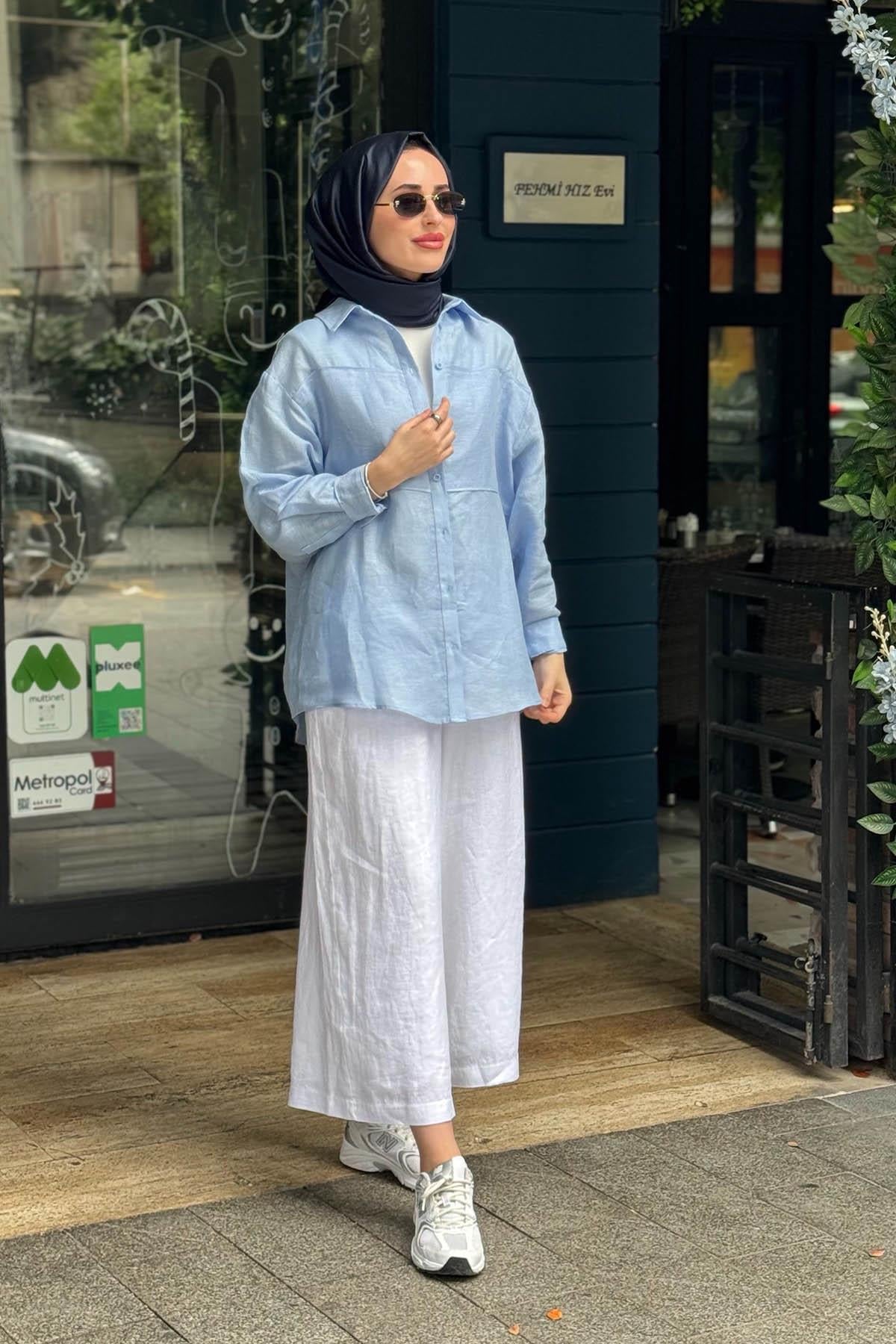 QOOQ Sofy Pantolon 26SS329 Beyaz